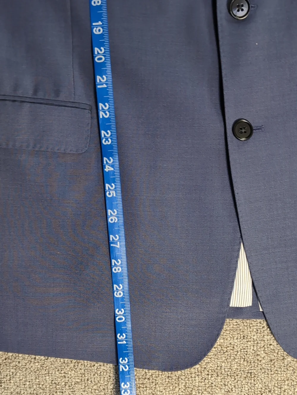 Brooks Brothers Explorer Regent Fit Blazer Performance Stretch Size 46R in Navy
